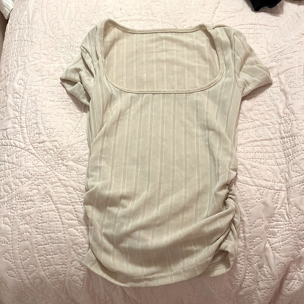 Short shirt that can be use for the beach(it is kinda see through)